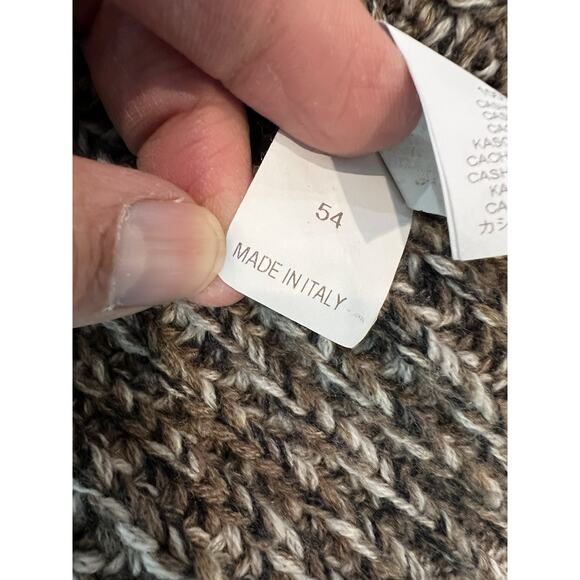 $6000 Brunello Cucinelli Chunky Flecked 100% Cashmere Cardigan Size IT54 Large - Picture 7 of 11